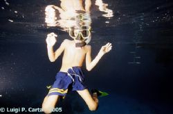 Mido, my friend Magdy's son, snorkeler today and tomorrow... by Luigi Carta 